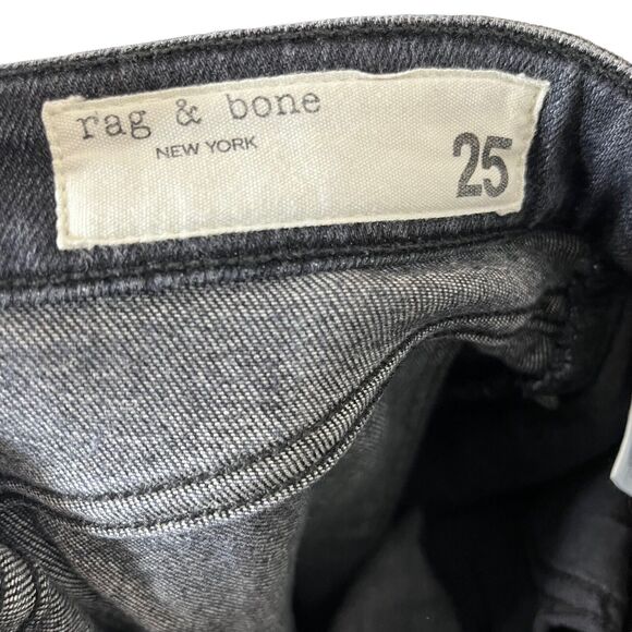 rag & bone Nina High Rise Cigarette Ankle Jeans Women’s Size 25 Grafton Distress - Picture 7 of 13
